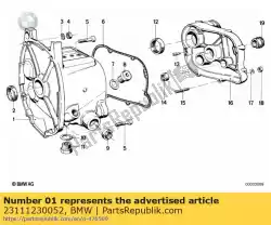 Here you can order the transmission housing from BMW, with part number 23111230052: