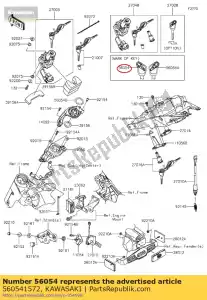 kawasaki 560541572 marca, kawasaki zr1000fefc - Lado inferior