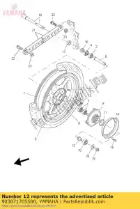 yamaha 903871705S00 collar (4km) - Lado inferior