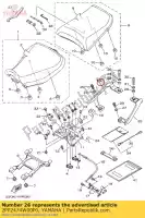 2PP2474W00P0, Yamaha, Assist,grip 2 yamaha  mt 900 2015 2016 2017, New