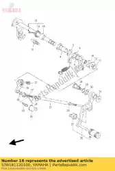 Here you can order the arm, shift from Yamaha, with part number 5JW181120100: