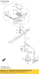 Here you can order the clamp,front bra from Suzuki, with part number 5927106J00: