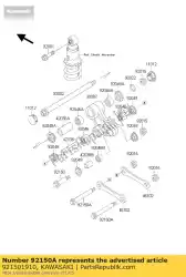 Tutaj możesz zamówić ? Ruba, pr? T, 14x108 od Kawasaki , z numerem części 921501910: