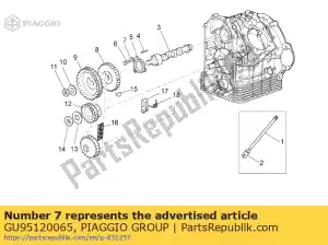 Piaggio Group GU95120065 lavadora 6.5x11x2 - Lado inferior