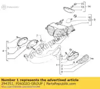 294351, Piaggio Group, sinal de volta. gilera stalker 50 1998 2005 2007 2008, Novo