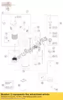 50181101S19, KTM, compression cpl. husqvarna ktm  sx xc 125 150 250 300 350 450 501 2015 2016 2018, Nouveau