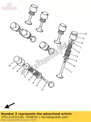 Aquí puede pedir válvula de escape de Yamaha , con el número de pieza 1FK121210100: