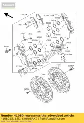 Here you can order the disc,fr,silver+disc-silv from Kawasaki, with part number 4108015115D: