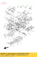 1CTF11100000, Yamaha, marco comp. yamaha yfm 450 2011 2012, Nuevo