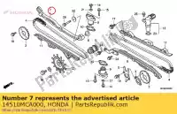 14510MCA000, Honda, element napinacza, ?a?cuch krzywkowy honda  gl 1800 2001 2002 2003 2004 2005 2006 2007 2008 2009 2010 2012 2013 2017, Nowy