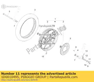 Piaggio Group 1D0010495 sensor de velocidade - Lado inferior