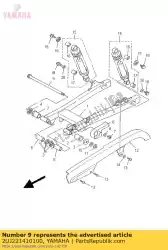 Ici, vous pouvez commander le arbre, pivot auprès de Yamaha , avec le numéro de pièce 2UJ221410100: