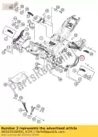 90503038000, KTM, soporte reposapiés delantero l / s ktm  rc 125 200 250 390 2014 2015 2016 2017 2018 2019 2020, Nuevo