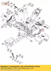 Qui puoi ordinare staffa poggiapiedi anteriore l / s da KTM , con numero parte 90503038000: