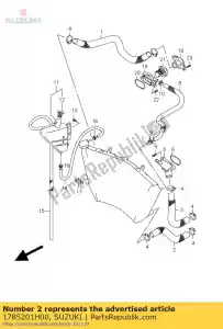 Suzuki 1785201H00 hose,radiator o - Bottom side