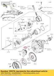 Qui puoi ordinare limitatore, motorino avviamento gea klx15 da Kawasaki , con numero parte 390760030: