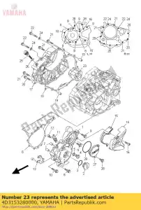 yamaha 4D3153280000 spacer, damper - Bottom side