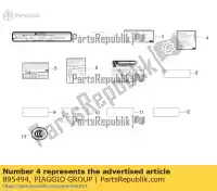 895494, Piaggio Group, adesivo de controle de emissão aprilia mana na zd4rc000, zd4rca00, zd4rc001, zd4rcc00 zd4rcb00, zd4rcc01, zd4rce00 850 2007 2008 2009 2010 2011 2016, Novo