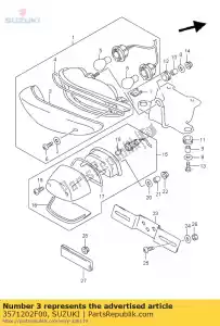 suzuki 3571202F00 lente - Lado inferior