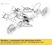 66719700HP, Piaggio Group, vorderradkotfl? el     , Nowy