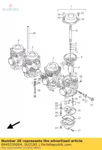 Suzuki 0949330004 jato, ar 1,5 - Lado inferior