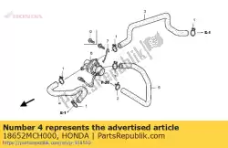 Aqui você pode pedir o tubo b, entrada de ar em Honda , com o número da peça 18652MCH000: