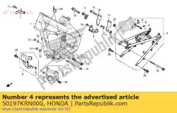 Here you can order the clip, fuel tube from Honda, with part number 50197KRN000: