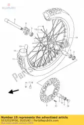 Aquí puede pedir conjunto de radios, delantero de Suzuki , con el número de pieza 5532029F00: