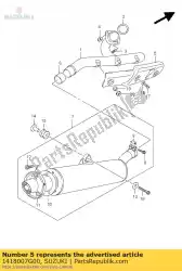 Aquí puede pedir cubierta, escape p de Suzuki , con el número de pieza 1418007G00: