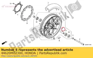 honda 44620MGZJ00 col, fr. distance d'essieu - La partie au fond