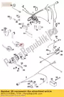 58311570000, KTM, interrupteur d'éclairage kpl. cev '94 ktm  competition duke e egs enduro exc lc2 lse rxc six sting sup super sx 125 400 620 640 1994 1995 1996 1997 1998 2020, Nouveau