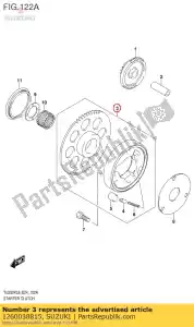 suzuki 1260038815 kit d'embrayage gn25 - La partie au fond