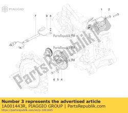 Aprilia 1A001443R, Elektrischer anlasser, OEM: Aprilia 1A001443R