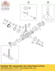 Tutaj możesz zamówić rep. Wa? U korbowego zestaw 125-200 od KTM , z numerem części 00050002300: