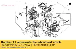 Qui puoi ordinare carburatore assy da Honda , con numero parte 16100MAM620: