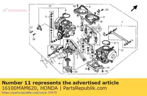 Honda 16100MAM620 carburatore assy - Il fondo