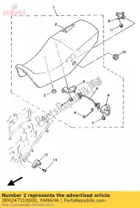 Yamaha 2RH247310000 copertina, sedile - Il fondo