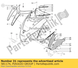 Aprilia 581174, Struik, OEM: Aprilia 581174