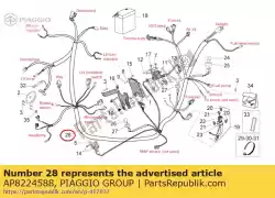 Tutaj możesz zamówić g?ówna wi? Zka przewodów od Piaggio Group , z numerem części AP8224588: