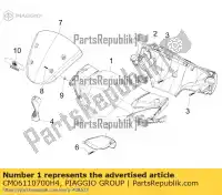 CM06110700H4, Piaggio Group, coperchio manubrio anteriore gilera piaggio nrg nrg power dd h storm typhoon zapc45100 zapca7100 0 50 2007 2009 2010 2011 2016 2017 2018 2019, Nuovo