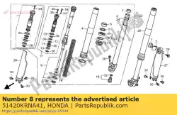 Qui puoi ordinare nessuna descrizione disponibile da Honda , con numero parte 51420KRNA41: