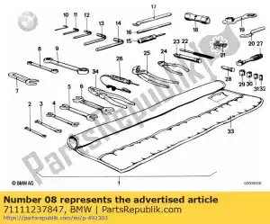 bmw 71111237847 ring spanner - 10x12 - Bottom side