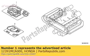 Honda 12391MCA000 joint comp., r. cylindre - La partie au fond