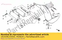 18350KZ3000, Honda, composição corporal, silêncio honda cr  r crm mk i cr250r 250 , Novo