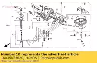 16035KEB620, Honda, bordenset, blijf honda ca rebel  ca125 125 , Nieuw