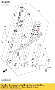 suzuki 5115336E00 seal, oil - Bottom side