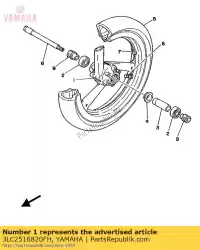 gietwiel voor van Yamaha, met onderdeel nummer 3LC2516820FH, bestel je hier online: