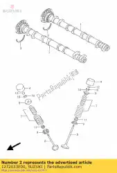 Tutaj możesz zamówić brak dost? Pnego opisu od Suzuki , z numerem części 1272033E00: