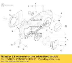 Ici, vous pouvez commander le prise de courant auprès de Piaggio Group , avec le numéro de pièce CM1551065: