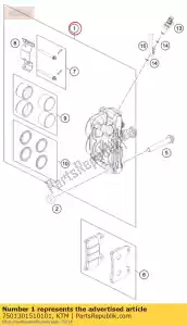 ktm 7501301510101 zacisk przedni bez klocków - Dół